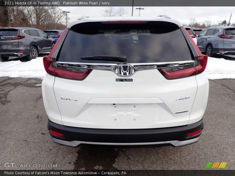 Platinum White Pearl / Ivory 2021 Honda CR-V Touring AWD
