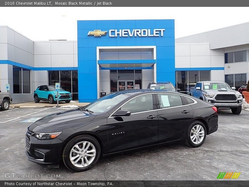 Mosaic Black Metallic / Jet Black 2016 Chevrolet Malibu LT
