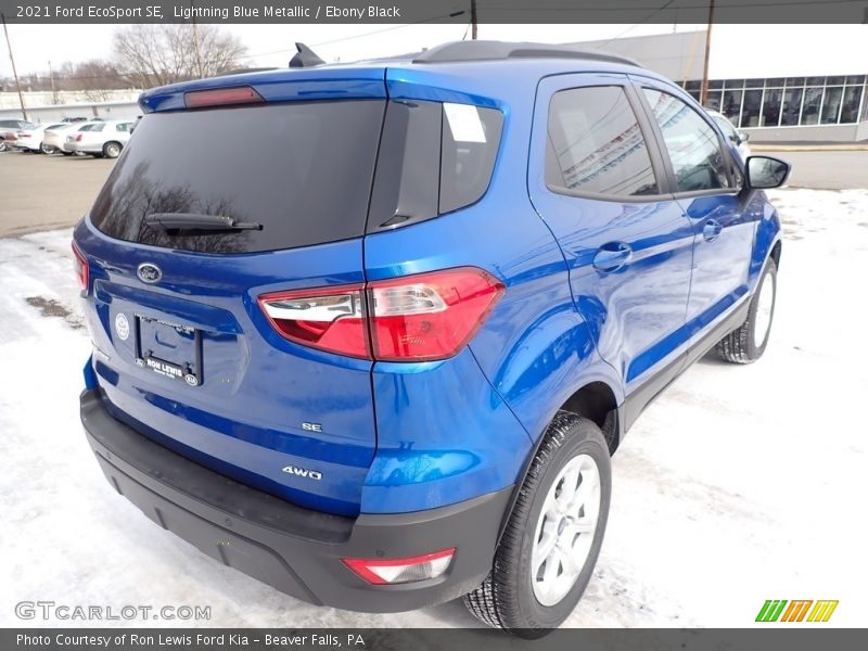 Lightning Blue Metallic / Ebony Black 2021 Ford EcoSport SE