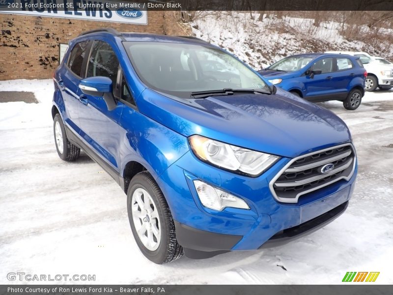Lightning Blue Metallic / Ebony Black 2021 Ford EcoSport SE