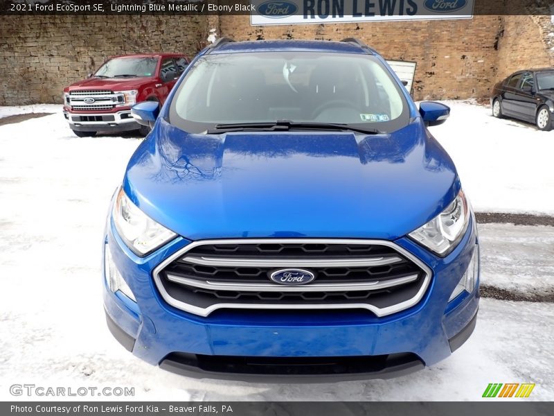 Lightning Blue Metallic / Ebony Black 2021 Ford EcoSport SE