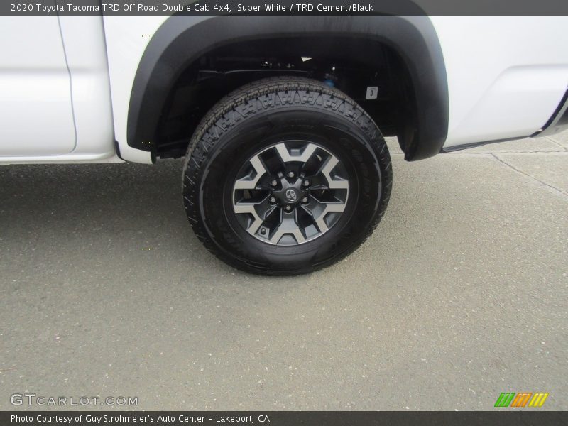 Super White / TRD Cement/Black 2020 Toyota Tacoma TRD Off Road Double Cab 4x4