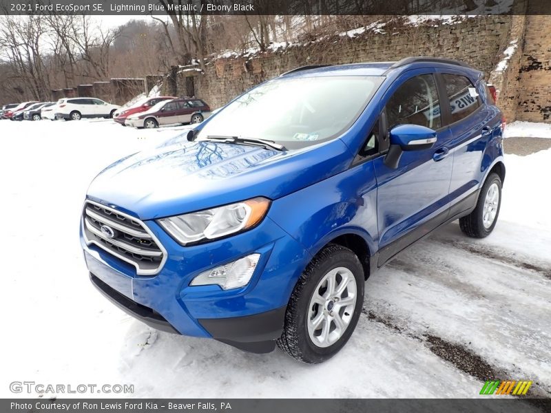 Lightning Blue Metallic / Ebony Black 2021 Ford EcoSport SE