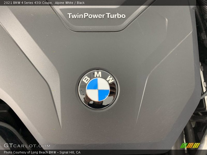 Alpine White / Black 2021 BMW 4 Series 430i Coupe