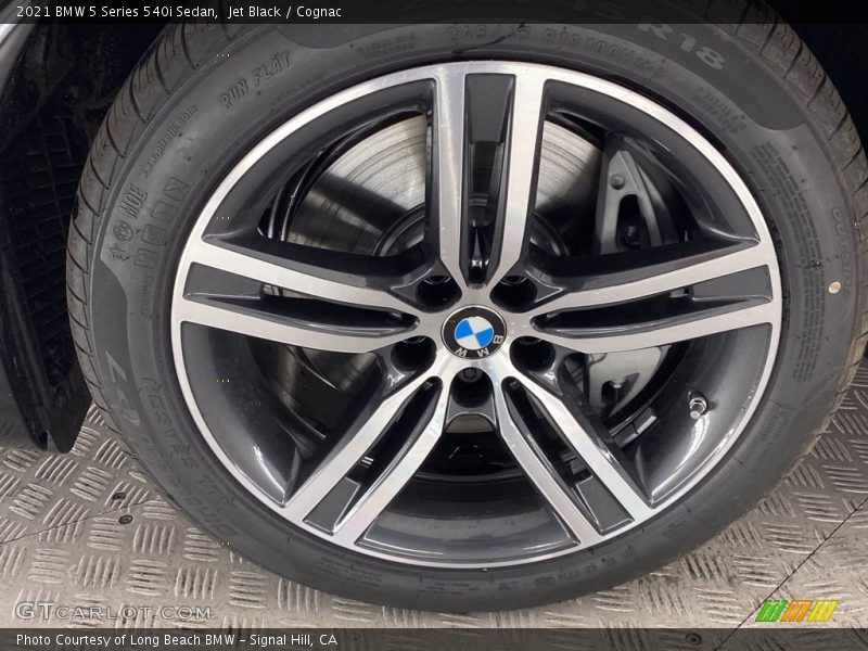 Jet Black / Cognac 2021 BMW 5 Series 540i Sedan