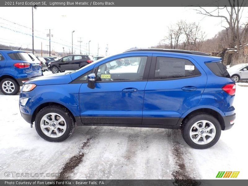 Lightning Blue Metallic / Ebony Black 2021 Ford EcoSport SE