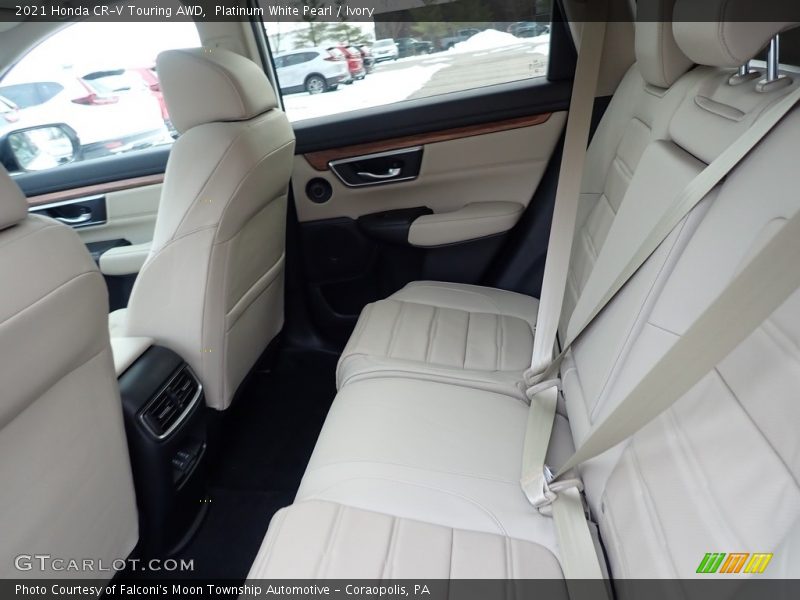Platinum White Pearl / Ivory 2021 Honda CR-V Touring AWD