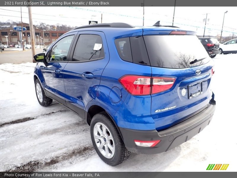 Lightning Blue Metallic / Ebony Black 2021 Ford EcoSport SE