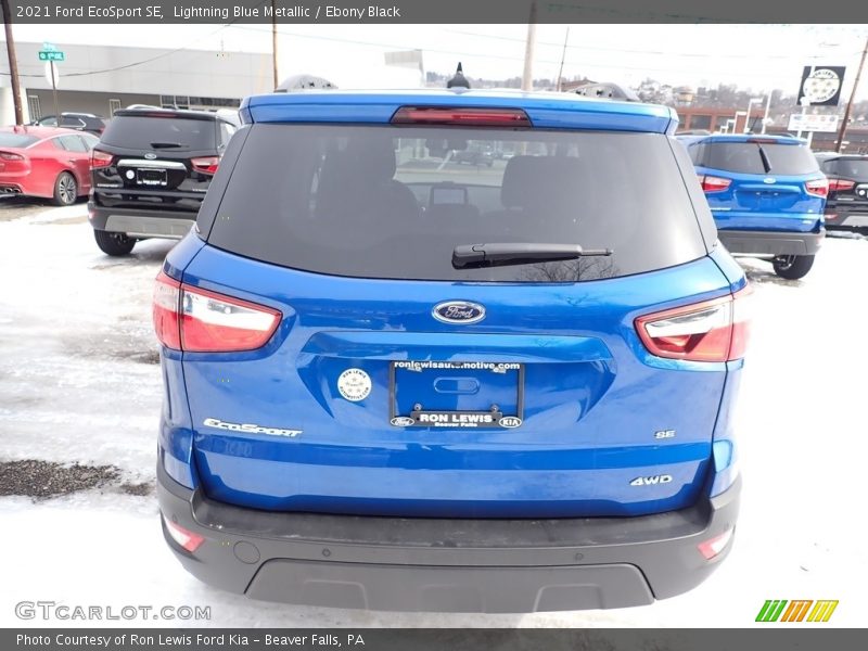 Lightning Blue Metallic / Ebony Black 2021 Ford EcoSport SE