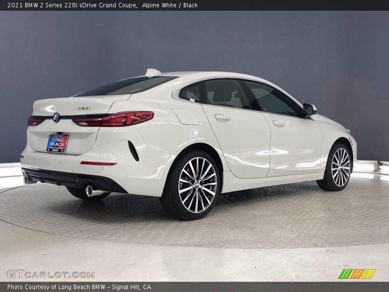 Alpine White / Black 2021 BMW 2 Series 228i sDrive Grand Coupe