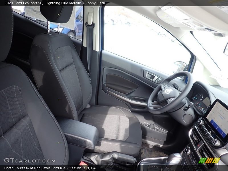 Lightning Blue Metallic / Ebony Black 2021 Ford EcoSport SE