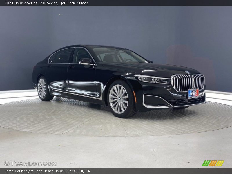 Jet Black / Black 2021 BMW 7 Series 740i Sedan