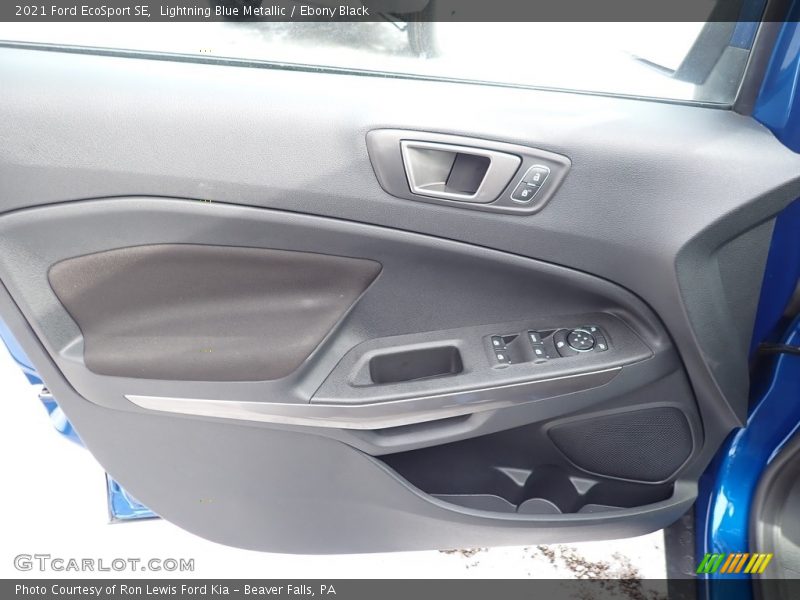 Lightning Blue Metallic / Ebony Black 2021 Ford EcoSport SE