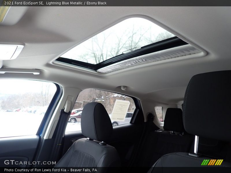 Lightning Blue Metallic / Ebony Black 2021 Ford EcoSport SE