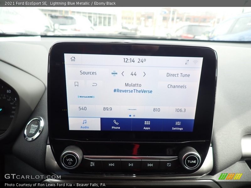 Lightning Blue Metallic / Ebony Black 2021 Ford EcoSport SE