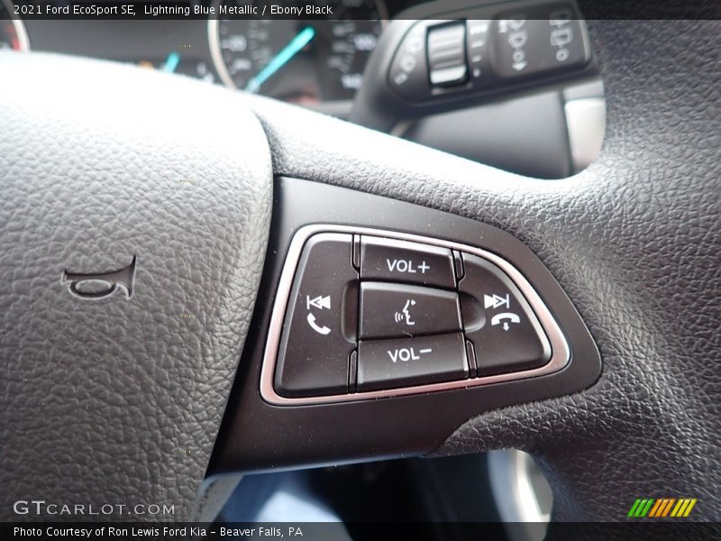 Lightning Blue Metallic / Ebony Black 2021 Ford EcoSport SE
