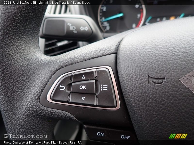 Lightning Blue Metallic / Ebony Black 2021 Ford EcoSport SE