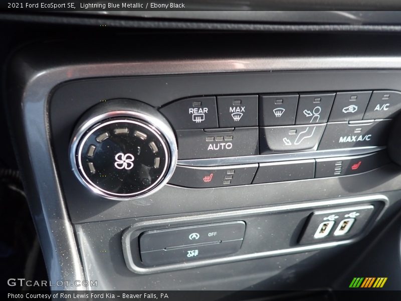 Lightning Blue Metallic / Ebony Black 2021 Ford EcoSport SE