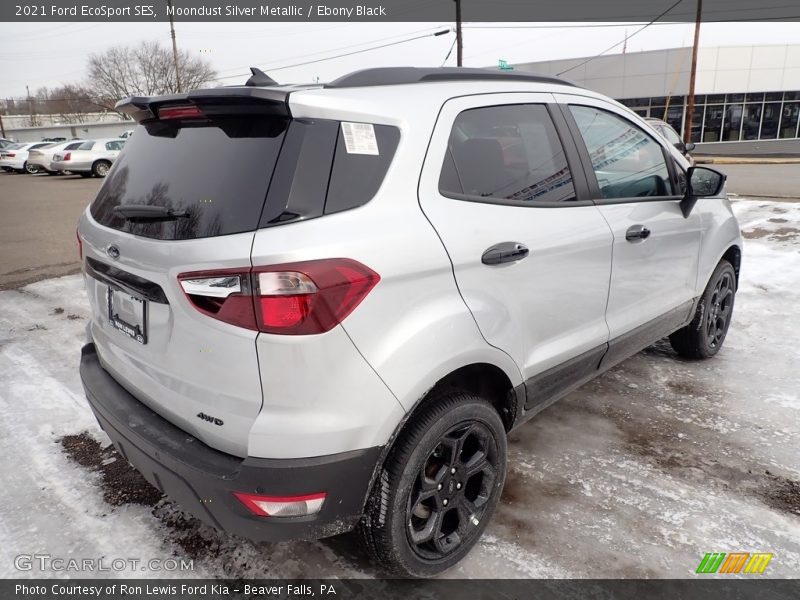 Moondust Silver Metallic / Ebony Black 2021 Ford EcoSport SES