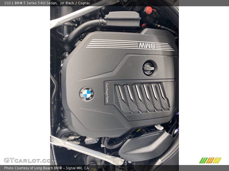 Jet Black / Cognac 2021 BMW 5 Series 540i Sedan