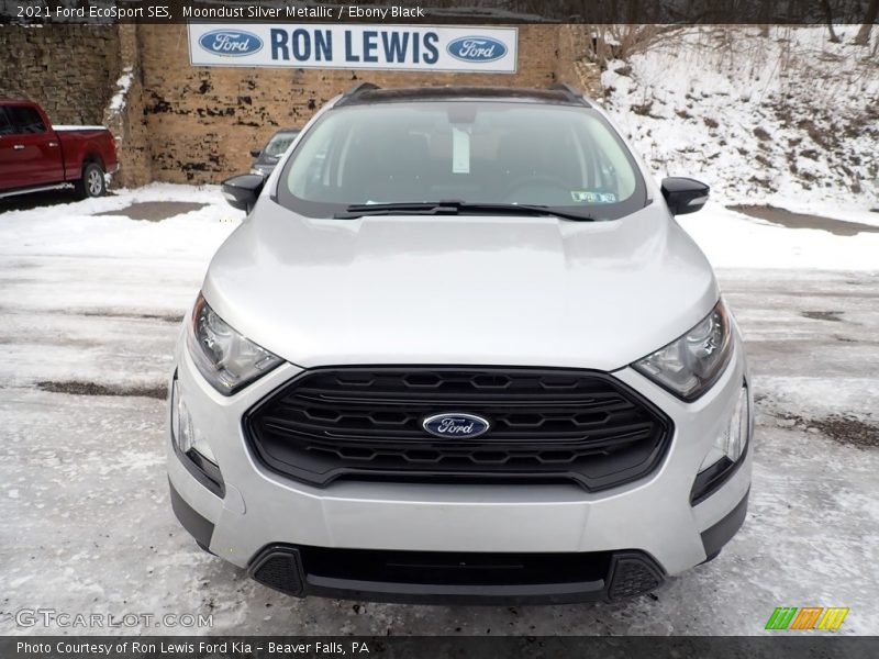 Moondust Silver Metallic / Ebony Black 2021 Ford EcoSport SES