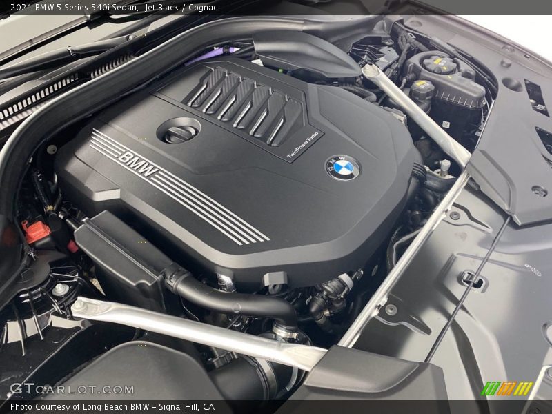 Jet Black / Cognac 2021 BMW 5 Series 540i Sedan