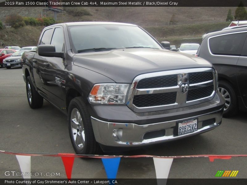 Maximum Steel Metallic / Black/Diesel Gray 2019 Ram 1500 Classic Tradesman Crew Cab 4x4