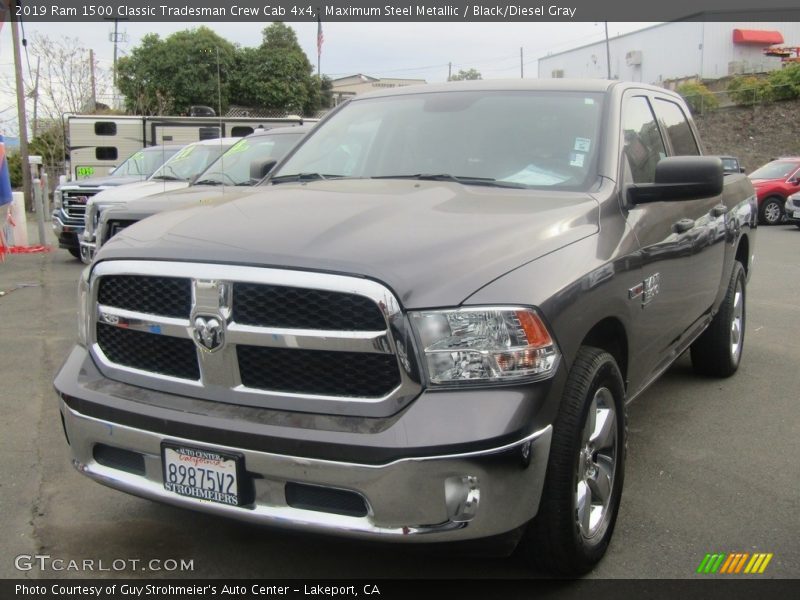 Maximum Steel Metallic / Black/Diesel Gray 2019 Ram 1500 Classic Tradesman Crew Cab 4x4