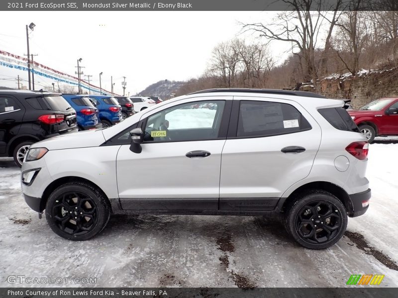 Moondust Silver Metallic / Ebony Black 2021 Ford EcoSport SES