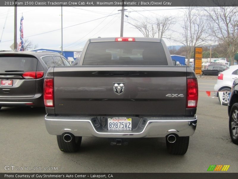 Maximum Steel Metallic / Black/Diesel Gray 2019 Ram 1500 Classic Tradesman Crew Cab 4x4