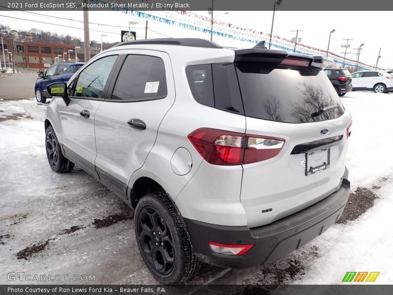 Moondust Silver Metallic / Ebony Black 2021 Ford EcoSport SES