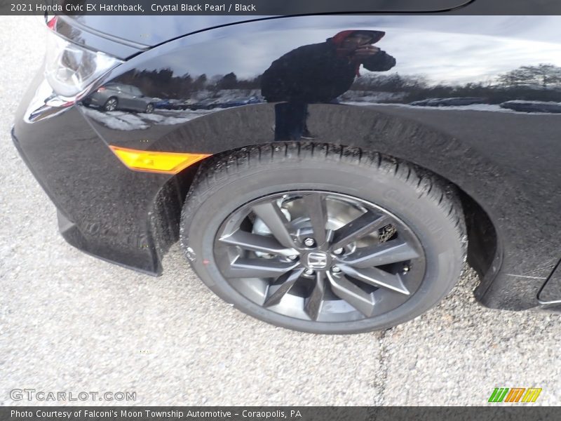 Crystal Black Pearl / Black 2021 Honda Civic EX Hatchback