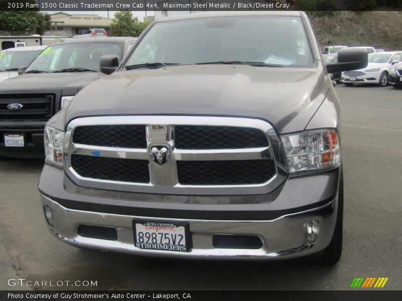 Maximum Steel Metallic / Black/Diesel Gray 2019 Ram 1500 Classic Tradesman Crew Cab 4x4