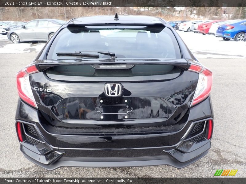 Crystal Black Pearl / Black 2021 Honda Civic EX Hatchback