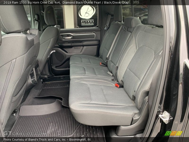 Diamond Black Crystal Pearl / Black/Diesel Gray 2019 Ram 1500 Big Horn Crew Cab 4x4