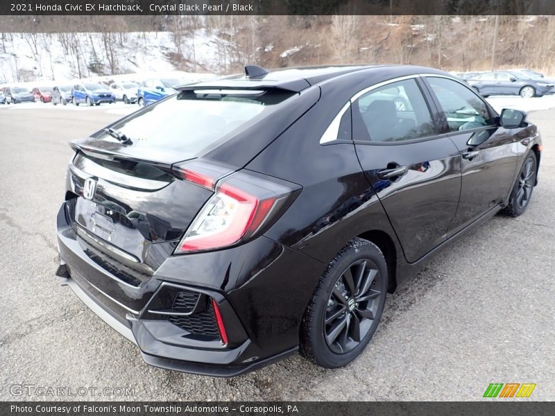 Crystal Black Pearl / Black 2021 Honda Civic EX Hatchback