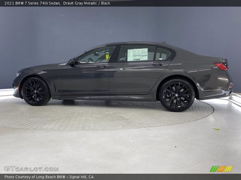 Dravit Gray Metallic / Black 2021 BMW 7 Series 740i Sedan
