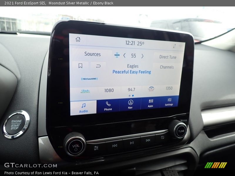 Moondust Silver Metallic / Ebony Black 2021 Ford EcoSport SES