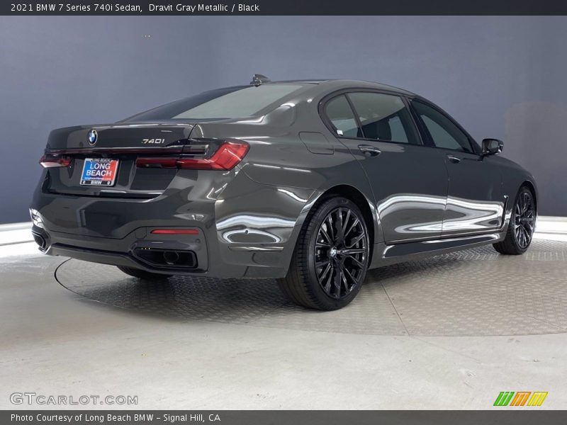 Dravit Gray Metallic / Black 2021 BMW 7 Series 740i Sedan