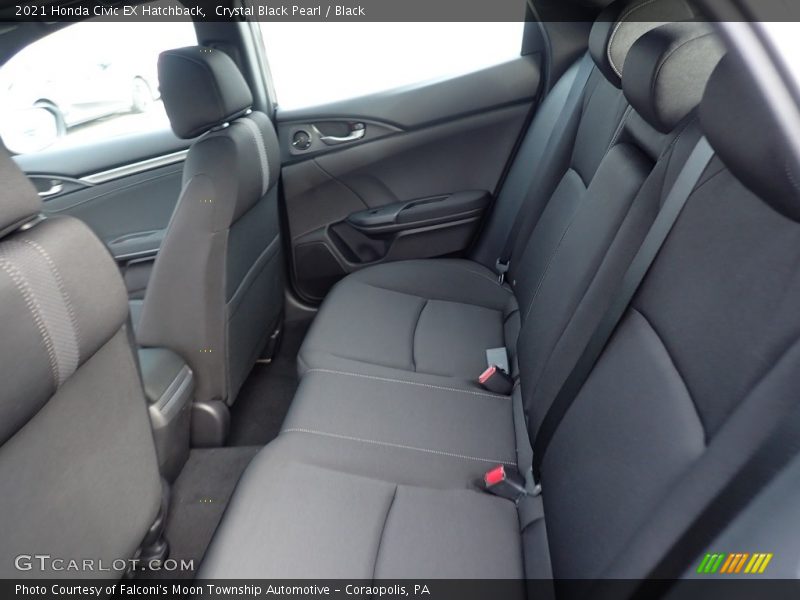 Crystal Black Pearl / Black 2021 Honda Civic EX Hatchback