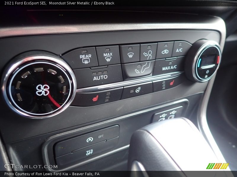 Moondust Silver Metallic / Ebony Black 2021 Ford EcoSport SES