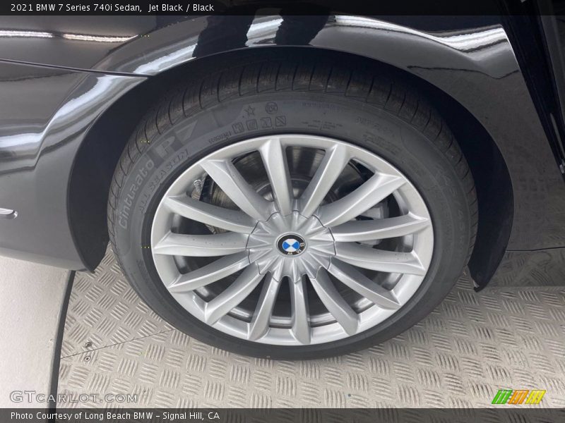 Jet Black / Black 2021 BMW 7 Series 740i Sedan