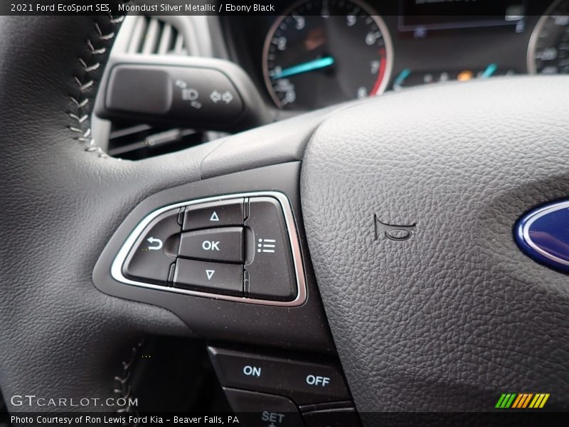 Moondust Silver Metallic / Ebony Black 2021 Ford EcoSport SES