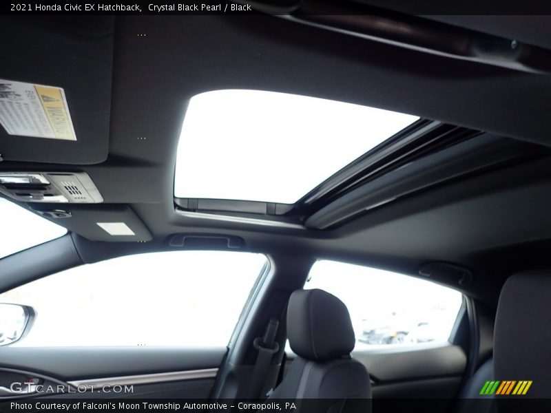 Crystal Black Pearl / Black 2021 Honda Civic EX Hatchback