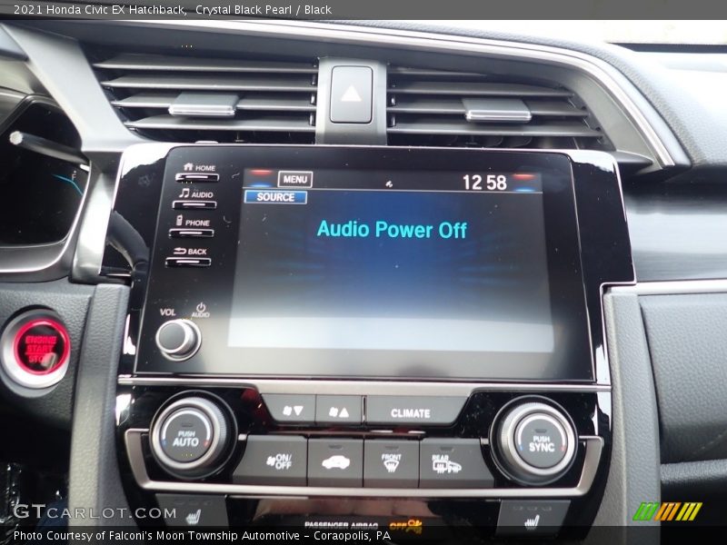 Crystal Black Pearl / Black 2021 Honda Civic EX Hatchback