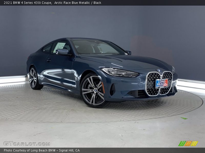 Arctic Race Blue Metallic / Black 2021 BMW 4 Series 430i Coupe