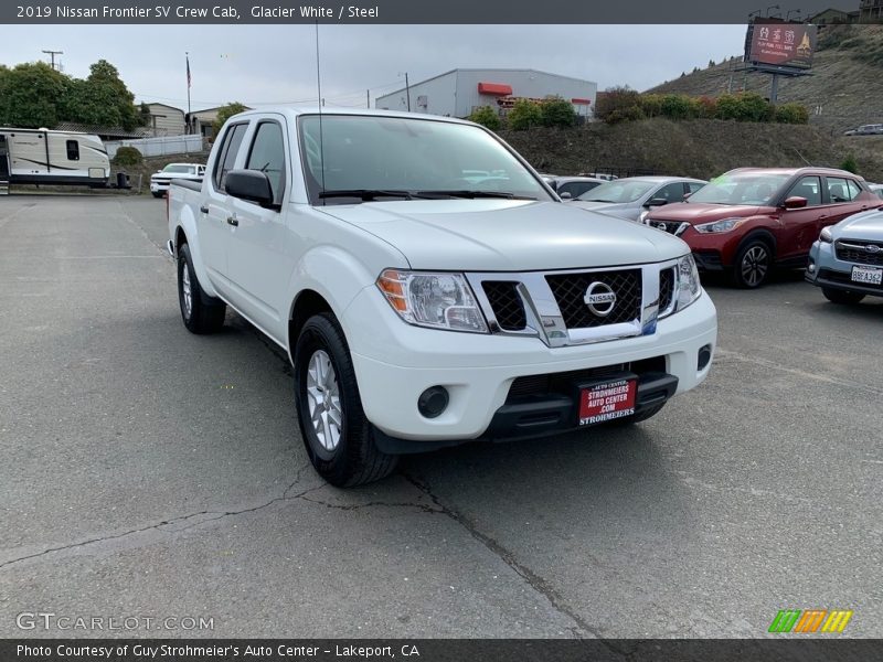 Glacier White / Steel 2019 Nissan Frontier SV Crew Cab