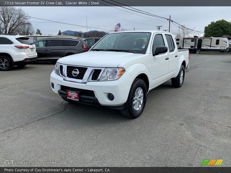 Glacier White / Steel 2019 Nissan Frontier SV Crew Cab