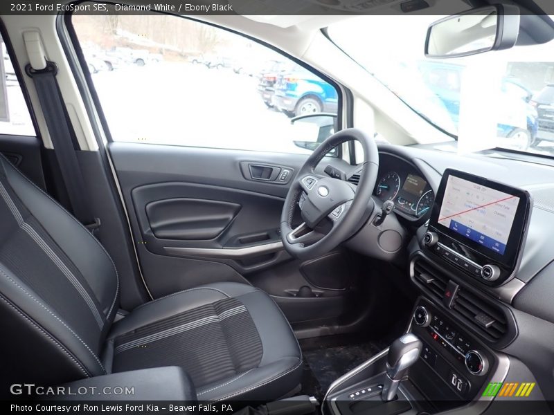 Diamond White / Ebony Black 2021 Ford EcoSport SES