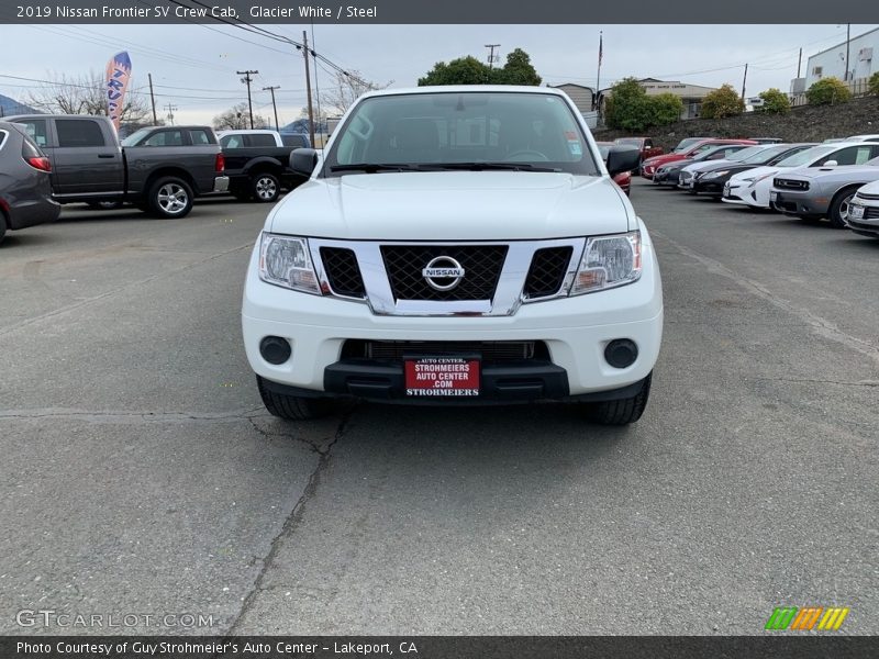 Glacier White / Steel 2019 Nissan Frontier SV Crew Cab